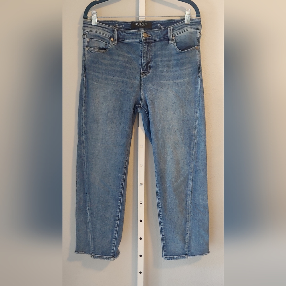 Liverpool The Crop Straight Leg Jeans Sz 10